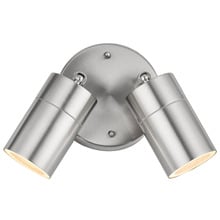Lyra 2 Light Outdoor Wall Spotlight